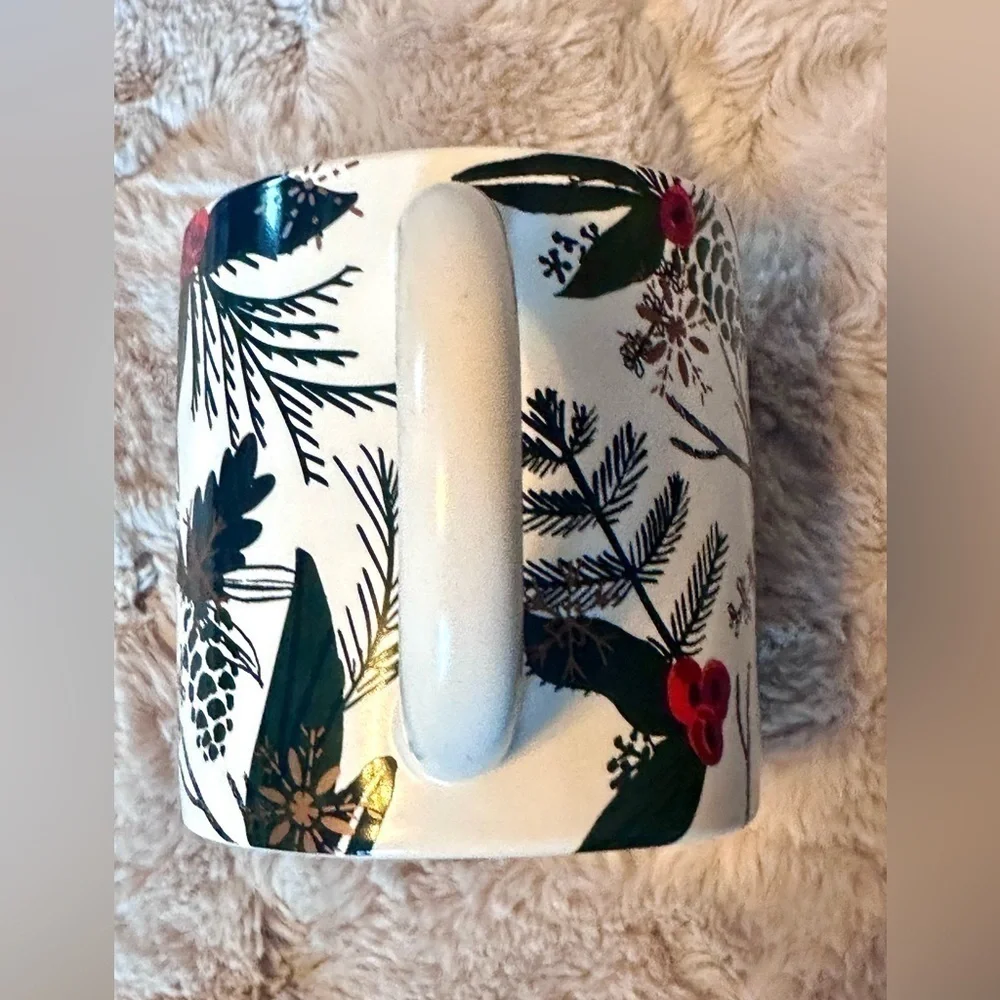 Starbucks Coffee Mug 12 ounce Winter Greenery
